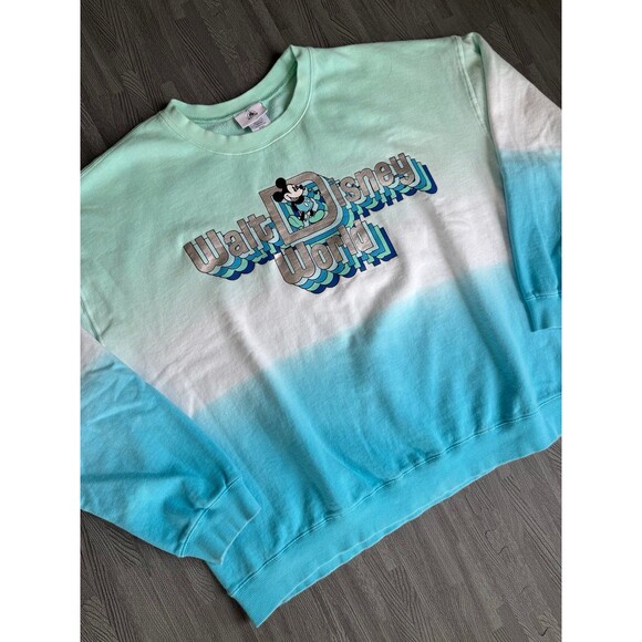 Y2K Walt Disney World Disneyland Tie Dye Sweatshirt Women Adult - sz XL - Picture 1 of 5